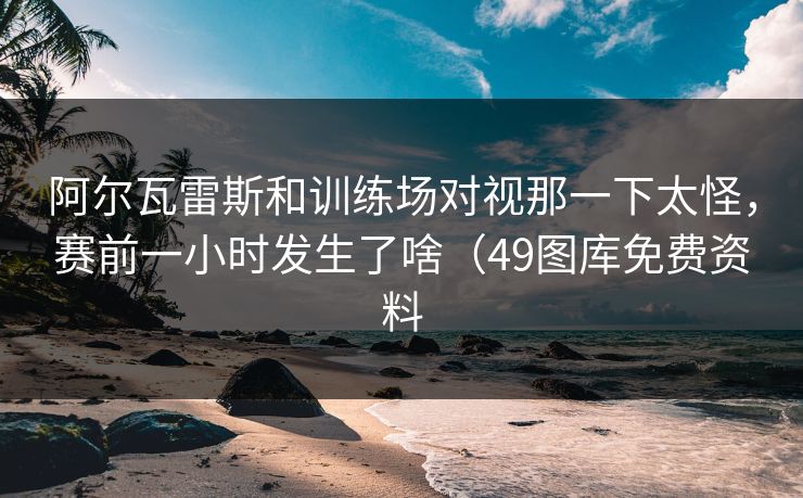 阿尔瓦雷斯和训练场对视那一下太怪，赛前一小时发生了啥（49图库免费资料